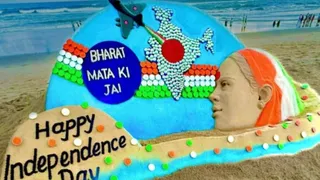 Padma Shri Artist Sudarsan Pattnaik Honours Operation Sindoor With Striking Sand Art On Puri Beach | VIRAL