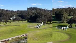 Video: Small Plane Crashes Onto Sydney Golf Course, Two On Board Injured