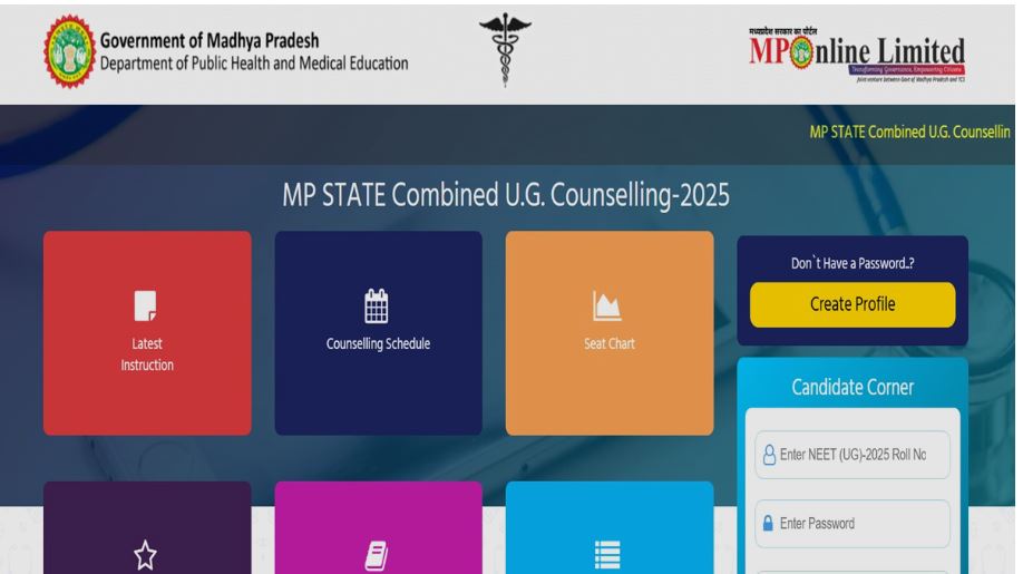 MP NEET UG Counselling 2025 Round 1 Revised Allotment Results Declared ...