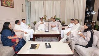 Delhi CM Rekha Gupta Interacts With Union Ministers, BJP MPs In First Outing Since Attack | See Pic