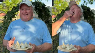 American Uncle Eats Ukadiche Modak For First Time In Viral Video, His Wholesome Reaction Impresses The Internet