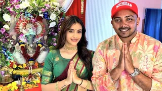 Prithvi Shaw Celebrates Ganesh Chaturthi With Akriti Agarwal Amid Stellar Form In Buchi Babu Tournament