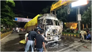 Indore Accident: Two Killed, Several Injured After Speeding Truck Hits Several Vehicles, Catches Fire