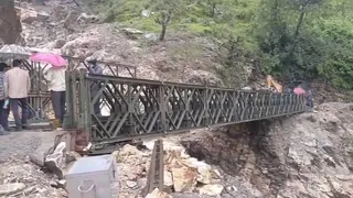 Dehradun-Mussoorie Highway Restored After Rains; Bailey Bridge Built In Record Time