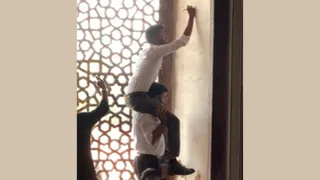 Visitors Caught Scratching Names On Walls Of Humayun’s Tomb In Viral Video, Internet Is Furious