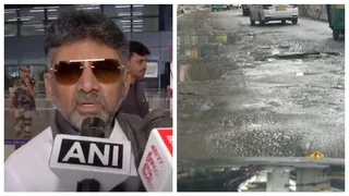'Potholes Are Everywhere, Even Outside PM's House': DK Shivakumar's Big Claim Amid Criticism Over Bengaluru Damaged Road