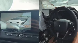 Mahindra Thar Facelift Interior Spotted, Shows Bigger Touchscreen, 3-Spoke Steering Wheel And More