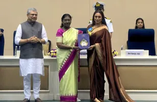 Rani Mukerji Turns Heads In Brown Silk Saree As She Wins Prestigious National Film Award 2025 | SEE PICS