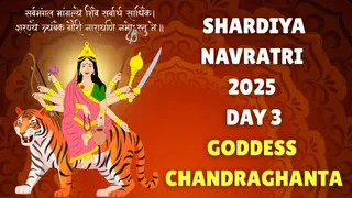 Shardiya Navratri 2025 Day 3: Colour, Shubh Muhurat, Aarti, Puja Vidhi, Mantra And Bhog For Mata Chandraghanta