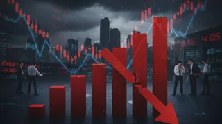 Stock Market Extends Fall On 5th Day; Sensex Drops 556 Points, Nifty Closes Below 25,000