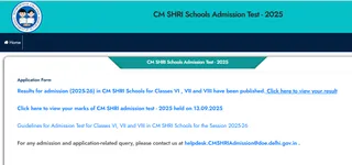 CM SHRI School Result 2025 OUT: Here’s How To Check Classes 6, 7, 8 Result At edudel.nic.in, Get Direct Link