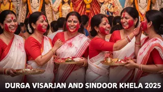 Durga Visarjan Bijoya Dashami 2025: Check Sindoor Khela Date, Timings, Significance And Rituals