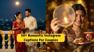60+ Best Instagram Captions For Couple Pictures On Karwa Chauth 2025
