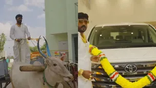 Watch: Farmer Takes Bullock Cart To Delivery Of Toyota Vellfire Luxury MPV Worth Rs 1.5 Crore