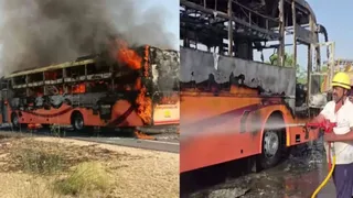 Jaisalmer Bus Fire Tragedy: 20 Dead After Newly Purchased Vehicle Catches Fire; CM Bhajanlal Visits Injured In Jodhpur Hospital | Updates