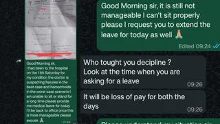 ‘Who Taught You Decipline?’ Bengaluru Employee Asks For Sick Leave, Gets Scolded By Boss In ‘Poor English’