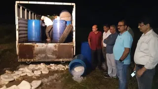diwali-alert-1500-kg-of-adulterated-paneer-seized-in-hapur-destroyed-with-bulldozer