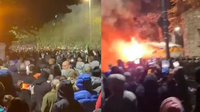anti-immigrant-protests-in-dublin-ireland-after-alleged-assault-of-10-year-old-girl-police-van-set-on-fire-amid-clashes-video