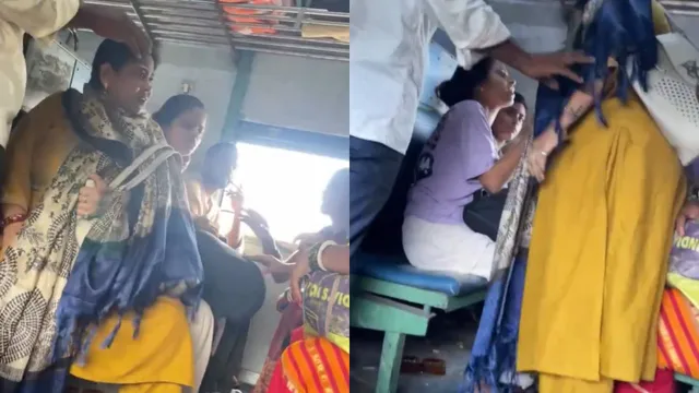 dharti-par-phek-denge-woman-slaps-and-fights-with-co-passengers-inside-moving-train-in-viral-video