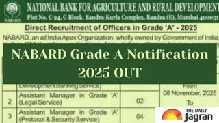 NABARD Grade A Recruitment 2025: Online Application For 91 Posts To Be Started From This Date At www.nabard.org; Details Here