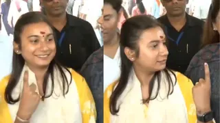 Bihar Polls: LJP MP Shambhavi Chaudhary's Video With Ink On Both Hands After Voting Sparks Row; Patna Admin Reacts