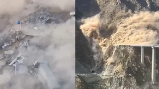 China’s 2,500-Foot Hongqi Bridge Crumbles Into River After Hillside Gives Way: Shocking Video Goes Viral