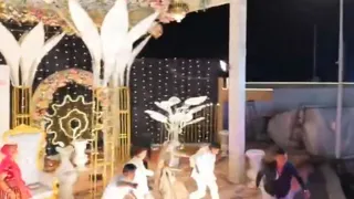 VIDEO: Groom Stabbed 3-4 Times On Stage During Wedding; Drone Captures Suspects For Kms In Amravati