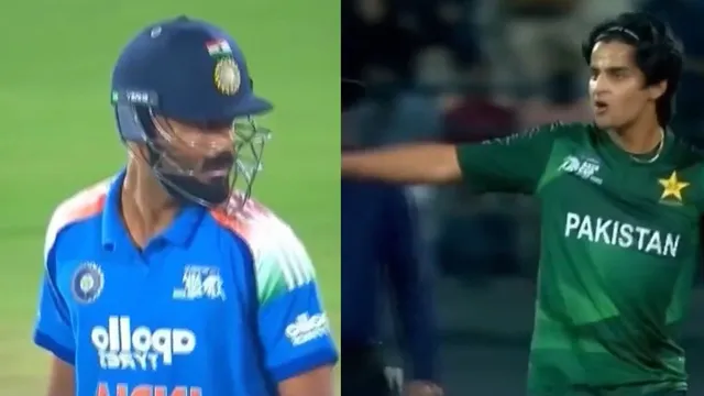 india-national-cricket-team-vs-pakistan-national-cricket-team-match-asia-cup-rising-stars-saad-masoods-send-off-to-naman-dhir-doha