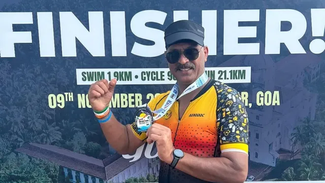meerut-57yearold-mes-director-kaushal-kumar-yadav-becomes-first-civilian-officer-to-complete-ironman-703-goa