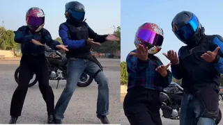 Instagram Couple Viral Video: Helmet Clad Duo's 'Jhat Pat Dance' On Chikiri Chikiri Song Takes Over The Internet