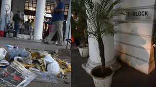 Delhi News: Connaught Place Cleanliness Drive Continues To Face Challenges As Paan Stains And Litter Persist