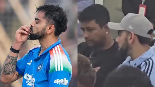 india-vs-south-africa-virat-kohli-selector-pragyan-ojha-engage-in-intense-conversation-before-raipur-odi-video