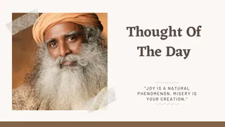 Thought Of The Day By Sadhguru: Today's Motivational Quotes For School Assembly On Happiness
