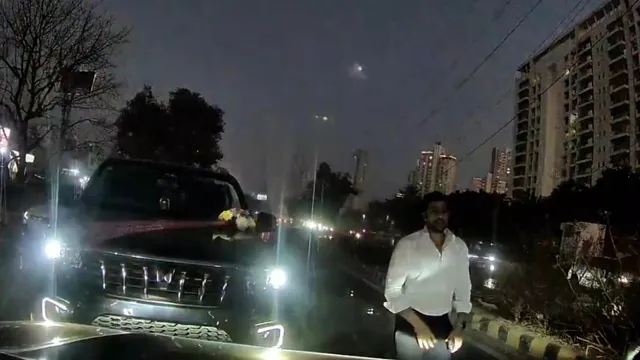 viral-video-wrong-way-scorpio-driver-threatens-motorist-in-gurugram-road-rage-incident-watch
