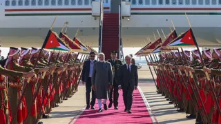 PM Modi Lands In Amman; Greeted With Flags, Cultural Performances As India-Jordan Ties Celebrate 75 Years