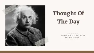 Thought Of The Day By Albert Einstein: Today's Motivational Quotes For School Assembly On God, Science, Nationalism, Religion And More