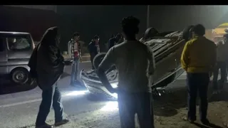 Meerut Accident: Speeding Car Overturns On Delhi-Dehradun Highway; Two Youths Injured