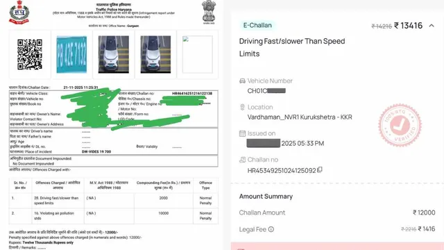 haryana-police-slaps-rs-10000-challan-on-electric-car-for-pollution-faces-backlash-on-social-media