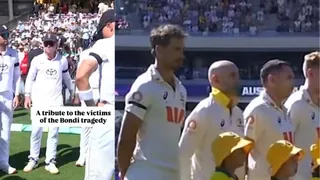 ashes-2025-26-australia-and-england-players-stand-in-solidarity-to-pay-respect-to-bondi-beach-attack-victims-black-armbands-aus-vs-eng-match-in-adelaide