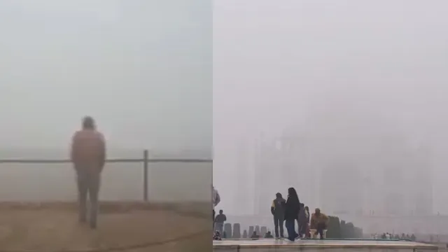 taj-mahal-vanishes-into-thick-fog-as-visibility-drops-in-agra-tourists-left-staring-at-nothing-watch-video