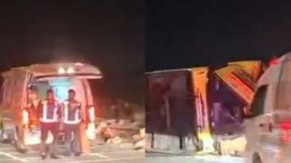 Indonesia Bus Accident On Java Toll Road Leaves 16 Dead After Vehicle Hits Concrete Barrier