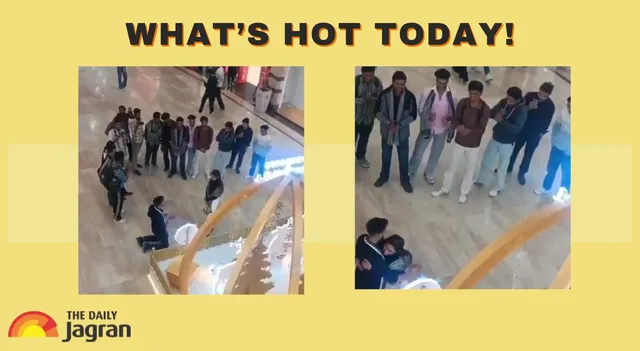 boyfriends-filmy-proposal-at-ghaziabad-mall-with-sindoor-and-mangalsutra-turns-heads-girlfriend-says-whats-hot-today