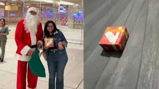 air-india-surprises-passengers-with-christmas-gifts-at-bengaluru-airport-heartwarming-video-wins-the-internet