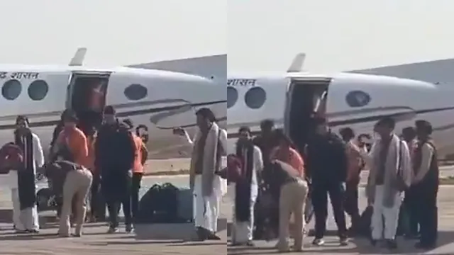 chhattisgarh-on-duty-police-officer-salutes-touches-feet-of-dhirendra-shastri-faces-action-watch