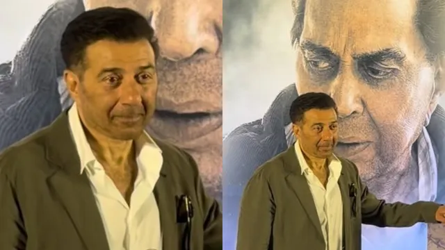 sunny-deol-looks-emotional-as-he-poses-with-father-dharmendra-poster-at-ikkis-screening