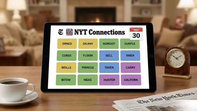 cant-solve-nyt-connections-december-30-get-easy-hints-smart-clues-and-complete-answers-today