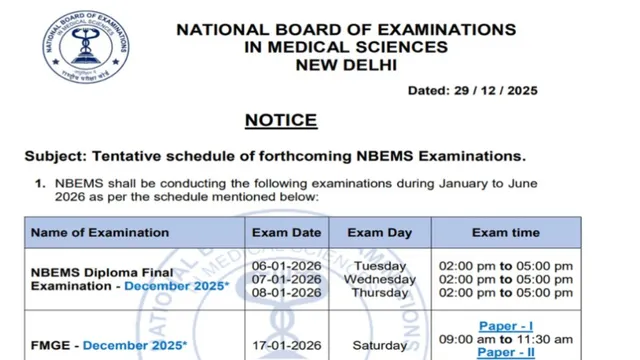 nbems-exam-schedule-2026-tentative-exam-dates-out-for-fmge-gpat-dnb-other-examination-details-here