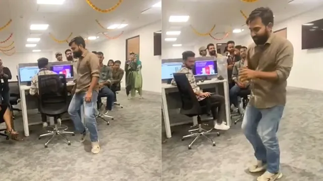 man-turns-office-into-bollywood-stage-dances-to-hrithik-roshans-bang-bang-video-goes-viral