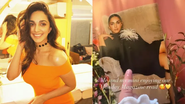 kiara-advani-reads-magazine-with-her-mini-version-shares-glimpse-of-her-daughter