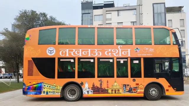 uttar-pradesh-lucknow-darshan-double-decker-electric-bus-to-be-flagged-off-today-check-route-ticket-fare-and-timings